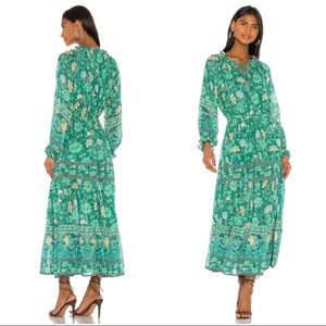 NWT Spell & The Gypsy Seashell Gown Emerald Size Small